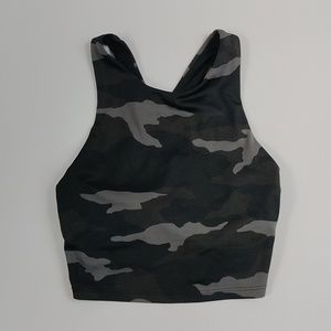 Athleta A-C Freestyle Camo Crop Bikini Top